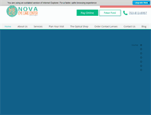 Tablet Screenshot of novaeyecarecenter.com